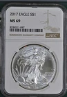 2017 Bullion Silver Eagles NGC MS-69