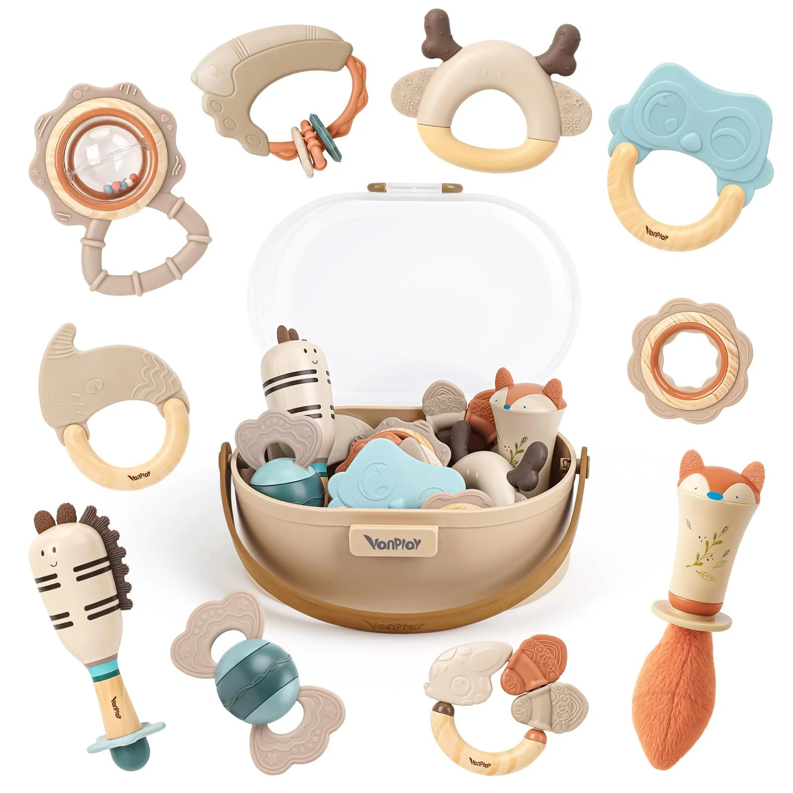 Baby Toys 0-6 Months Newborn Toys Rattle Teething Toys Sensory for Baby with ...
Opens in a new wind