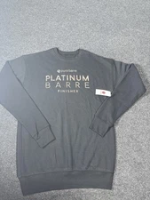 Pure Barre Sweatshirt Size Black XS Platinum Bare  Crewneck New Yoga