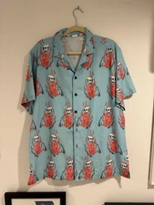 Multi Brand Printed Button Shirts Sz Large (assorted)