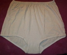 3 Pair Size 5 Beige 100% COTTON Narrow Band LEG PANTY w/ Covered Waist Elastic 