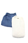 Neiman Marcus Free People Womens Shorts Sweater Blue Ivory White Size ...