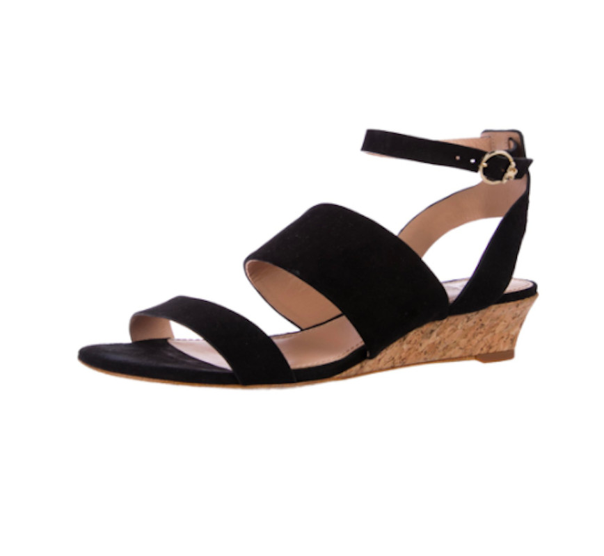 Fabulous Tory Burch Regan Wedge Sandals Uk7 Tan Logo GM143 main image 0