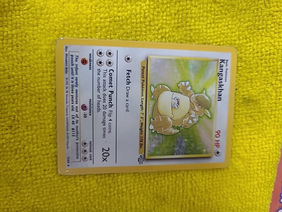 holographic kangaskhan pokemon card value Kangaskhan Original Pokemon Card