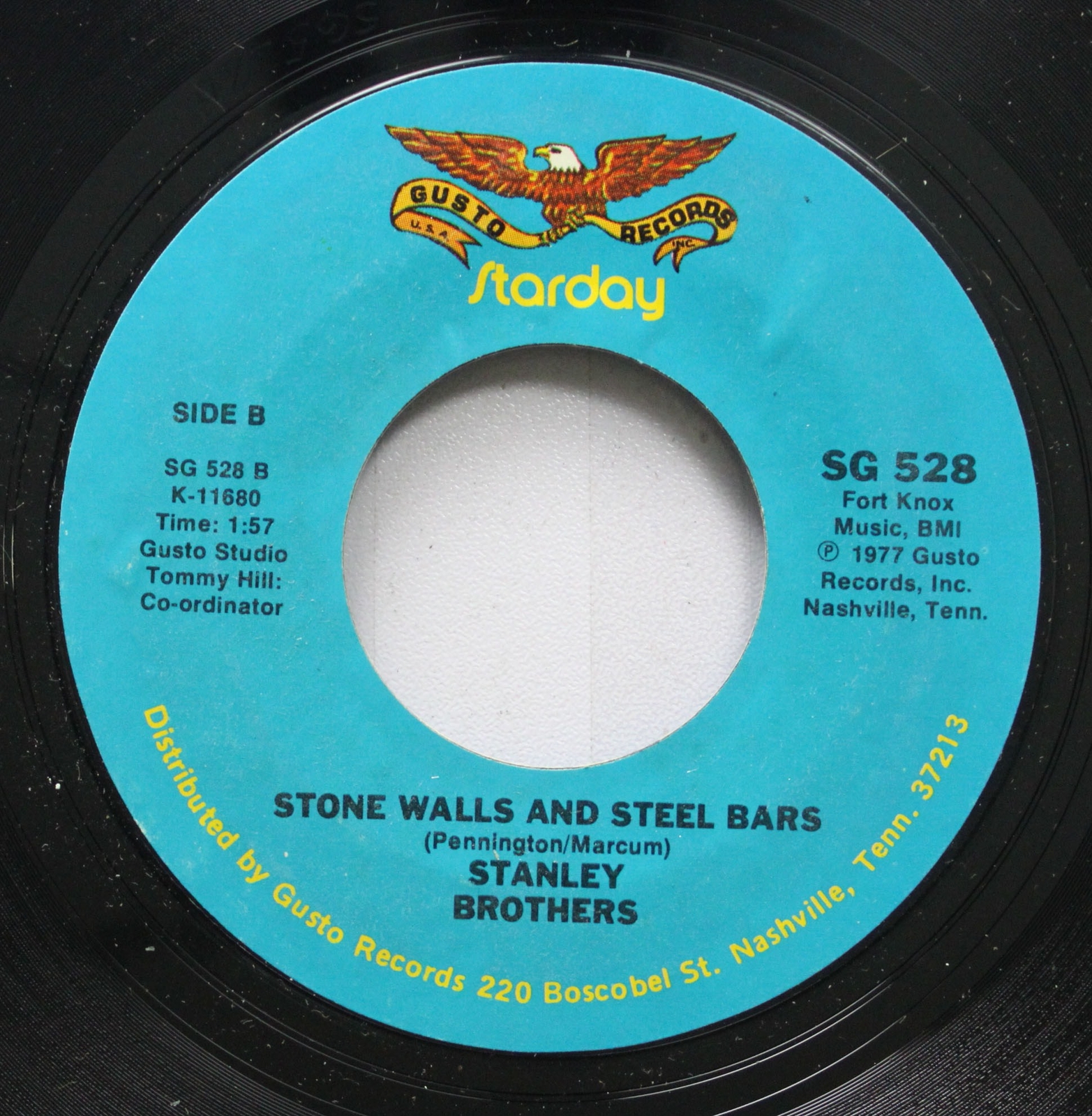 Bluegrass 45 Stanley Brothers Stone Walls And Steel Bars / How