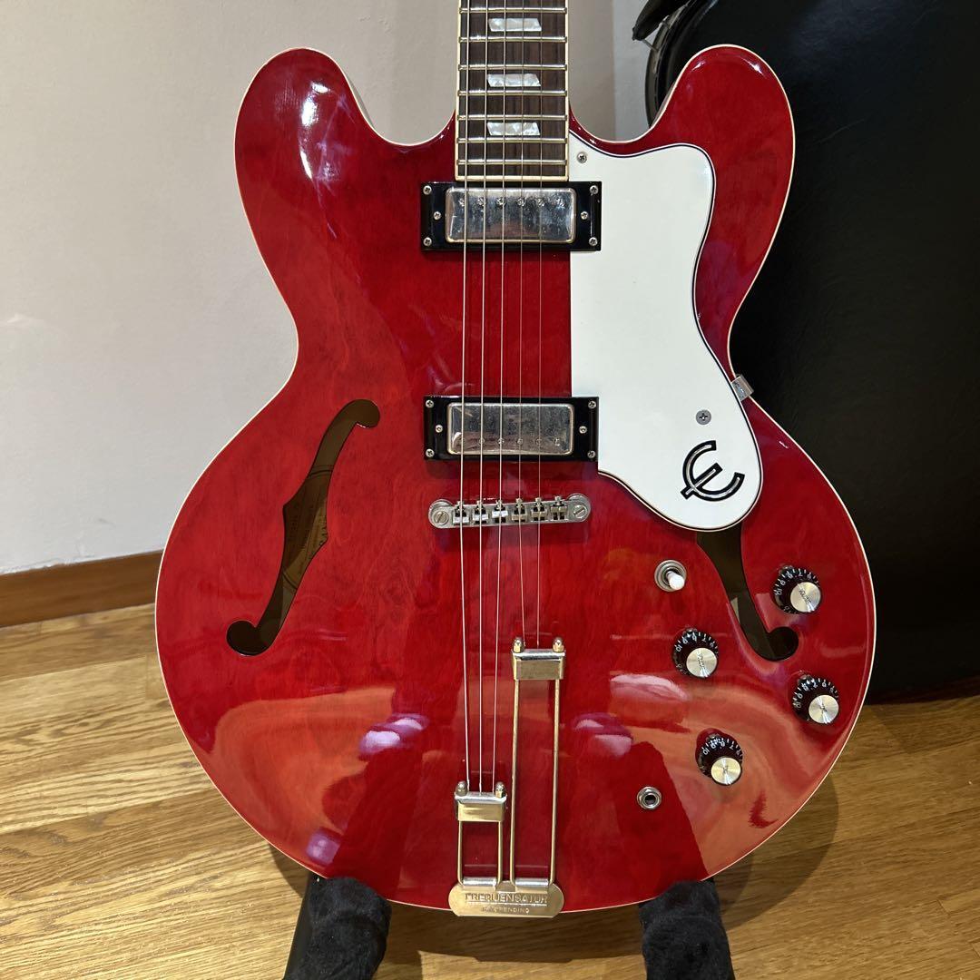 Electric Acoustic Guitar Epiphone Riviera CH Cherry Red 2009