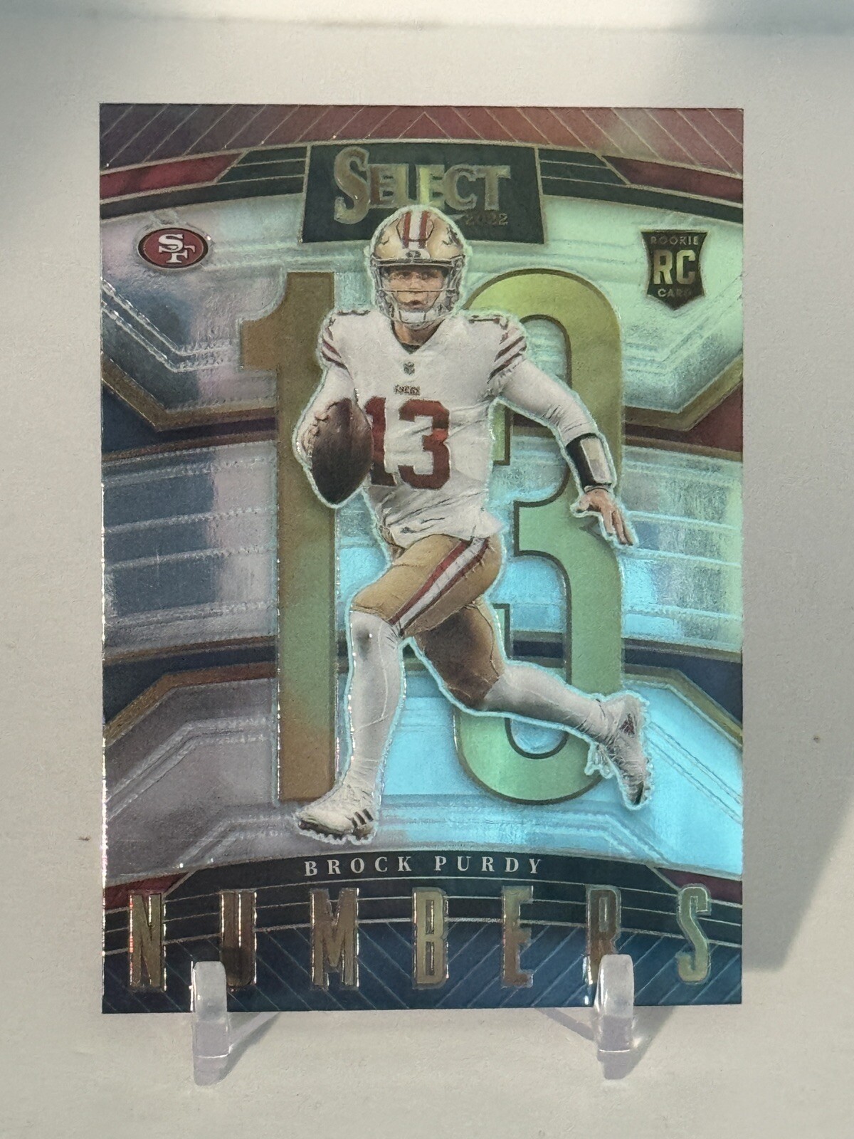 BROCK PURDY 2022 PANINI SELECT NUMBERS #SN5 RC ROOKIE *SAN FRANCISCO  B780
