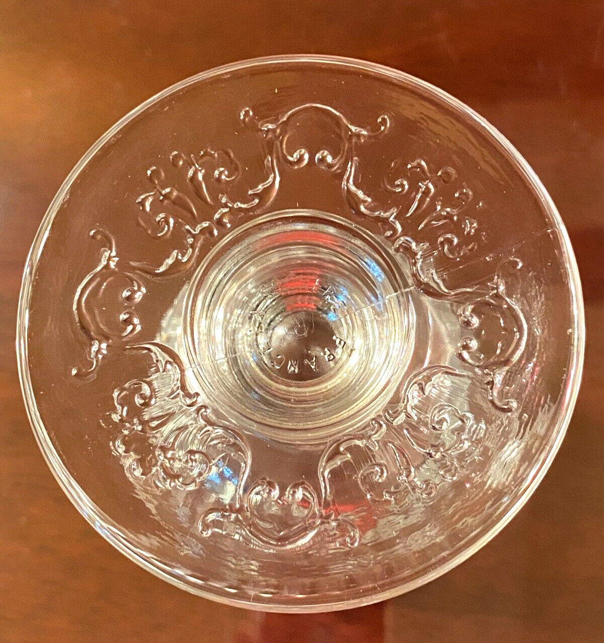 Versailles by La Rochere Shell Scroll 14 oz. Clear Water Goblets Set of 4 France