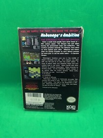 Nobunaga's Ambition (NES, 1989) - With box no Manual