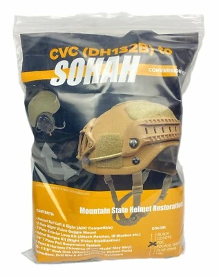MSHR CVC to SOHAH Combat Helmet Conversion Kit Rails NVG Mount Everything Needed!