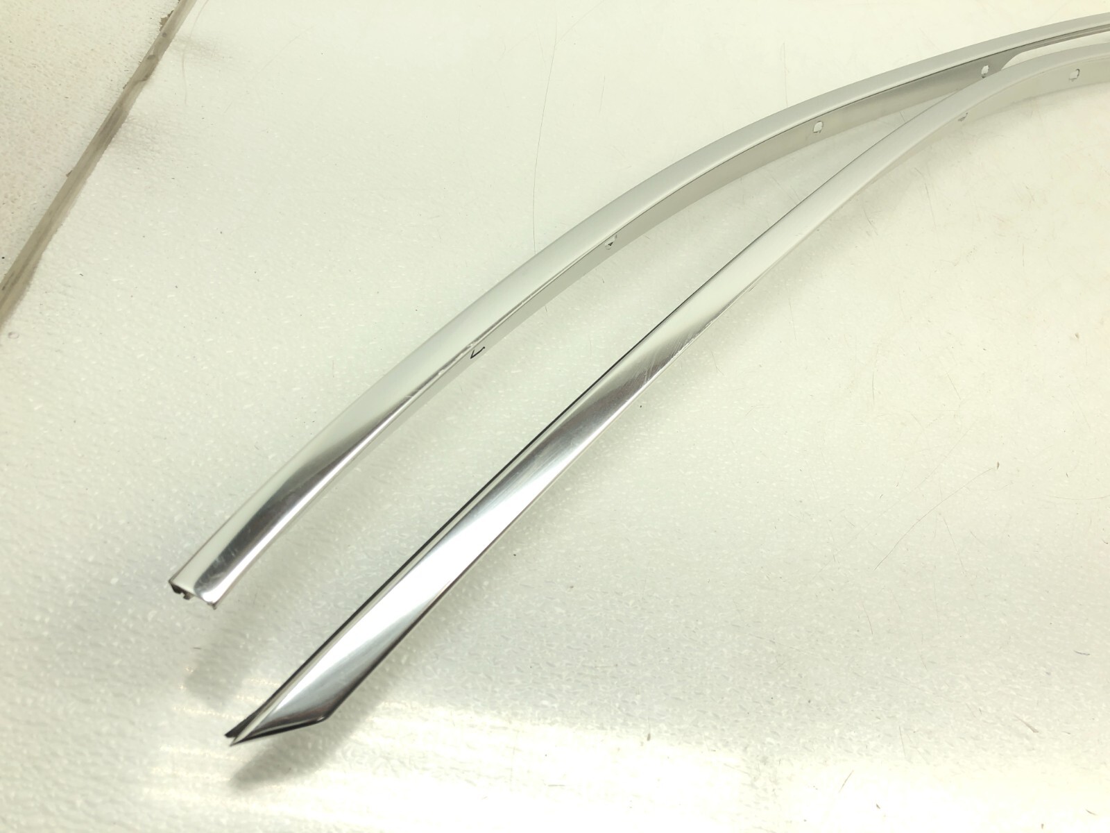 2014-2017 MASERATI GHIBLI S Q4 LEFT RIGHT ROOF WINDOW MOLDING TRIM CHROME OEM.