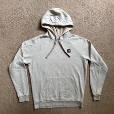 Under Armour Sweatshirt Mens Medium Off White Hoodie Pullover Pockets Coldgear