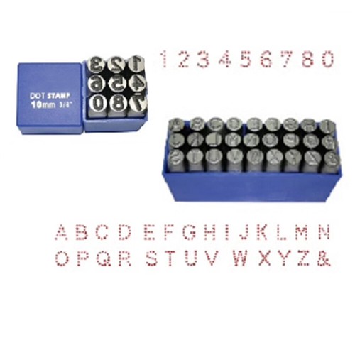 6mm-10mm Dot Stamp Steel English Metal Punch Stamps Alphabet Wood Leather Etc - Picture 5 of 5