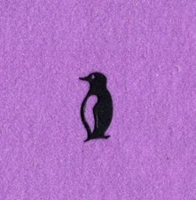PENGUIN  6 die cuts scrapbook cards