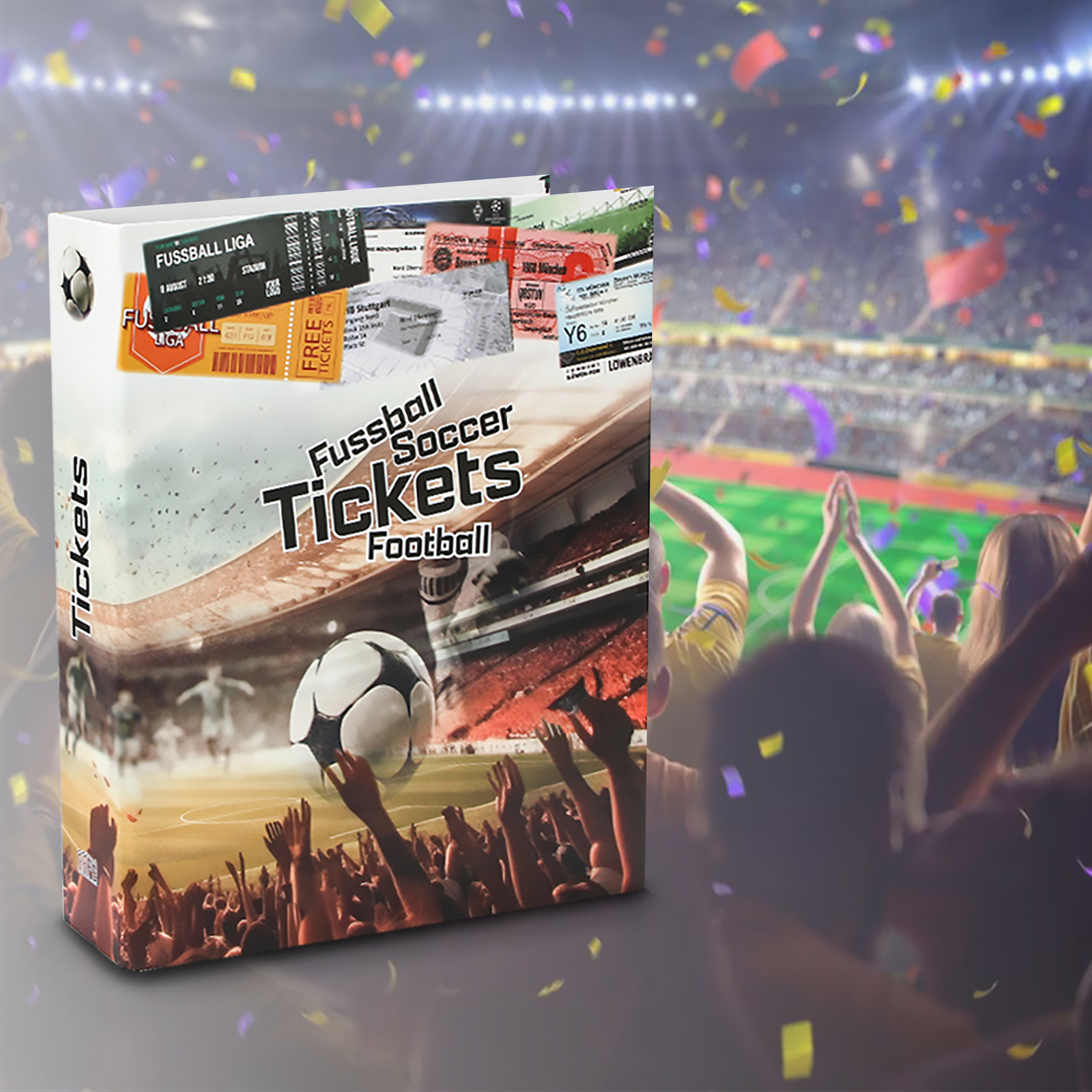 Thumbnail - Sammelalbum Fussbal Tickets Inkl. 20 Einsteckblätter Mit