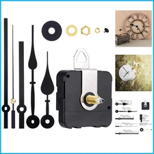 DIY High Torque Clock Mechanism with 2 Pairs of Hands - Modern Replacement Kit