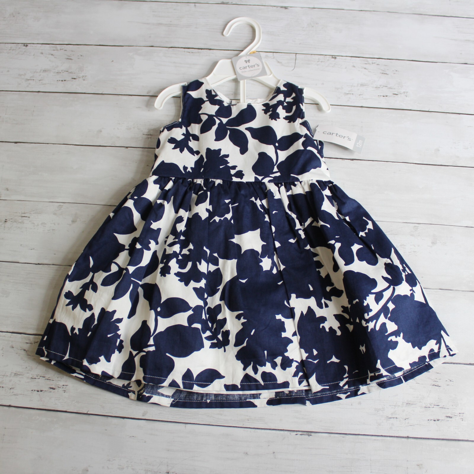 carters navy blue dress
