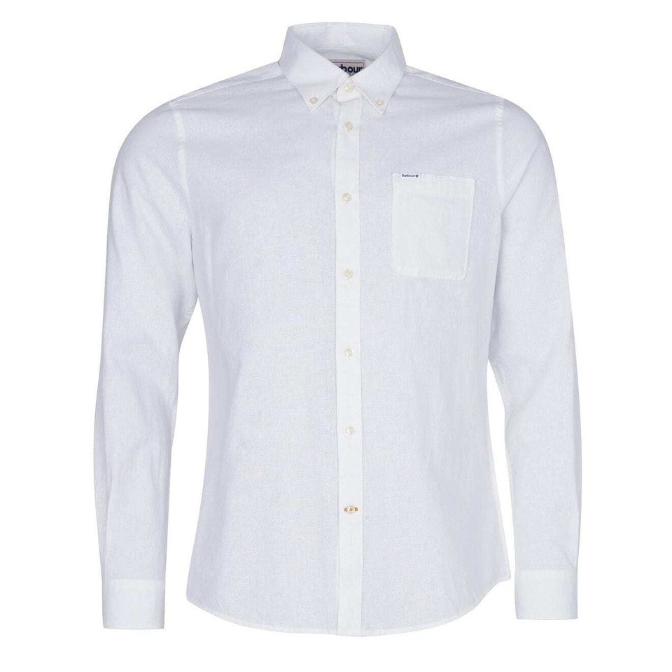 Barbour Nelson Tailored Shirt White eBay