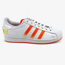 Adidas Superstar Y2K White Orange Mens Athletic Sneaker