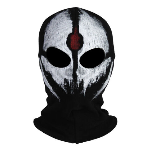 Casque masque en tissu fantôme accessoire COD COD Call of Duty capuche crâne Halloween  - Photo 1/5