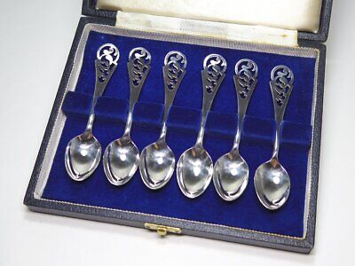 Mappin Webb/Ma Ping Webb 1989 Silver Poon 6P Set Box 28-S15 Mappin Webb/Ma Ping Webb 1989 Silver Poon 6P Set Box 28-S15