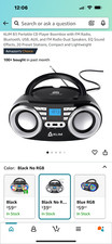 KLIM B3 Boombox Portable Audio System - Black