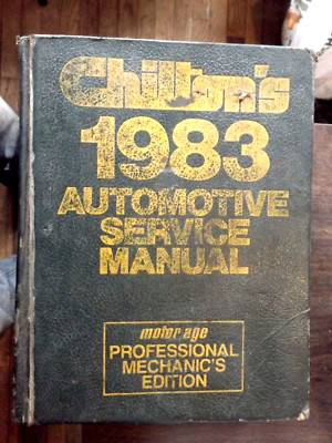 Chilton's Auto Service Manual,===1983 Hardcover === FREE POSTAGE