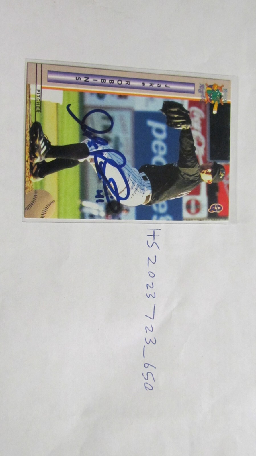1999 Norwich Jake Robbins signed Baseball Card