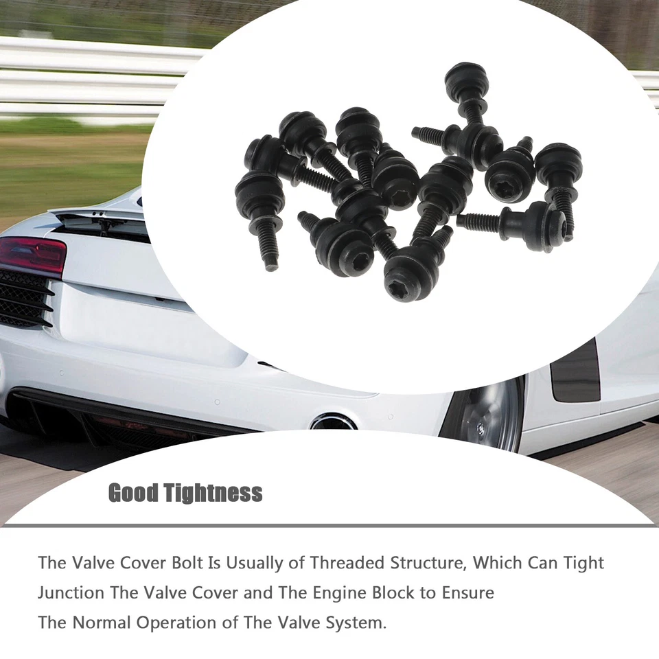 14 piezas pernos de cubierta de válvula aptos para Audi A4 A5 A6 A7 A8 Q5 S4 S5 SQ5 3,0 L V6 Foto 3 de 4