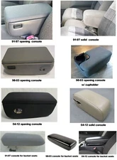  console cover/lid cover to match the seat covers,fits 1991-2012 Ford ranger