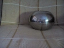 VASE DESIGN METALL CHROM RETRO 16 x 20 CM