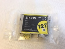 GENUINE Original OEM Epson 127 Yellow Ink Cartridge WorkForce 60 633 635 645 840