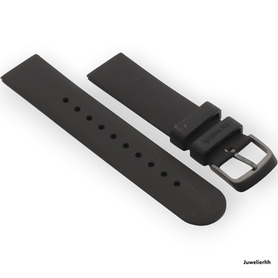 TicWatch Herren Armbanduhr Armband Schwarz Silikon