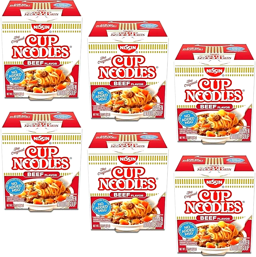 Nissin Cup O' Noodles Beef Ramen 2.25 oz x 6 Cups~07/2027 | eBay