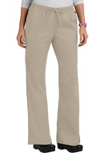NWT Cherokee Workwear Women's Natural Rise Flare Leg Drawstring Scrub Pants-4101