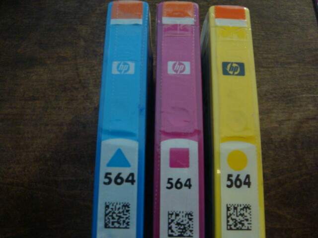 Genuine HP 564 3-Pack (Cyan, Magenta, Yellow) Exp: 2011