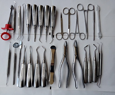 German Dental Periodontal Oral Implant Instruments Laboratory Kit Set 30 Pcs