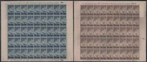 ITALIAN EAST AFRICA 1938 Pictorial, Express Aeri 2 Sheets Whole MNH** - Picture 1 of 1