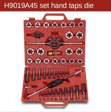 45pcs hand tap, die car maintenance tool, manual hardware tool box