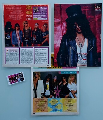 GUNS N' ROSES - Axl Rose Slash # Pinup, Clippings / Sweet Child, Nightrain