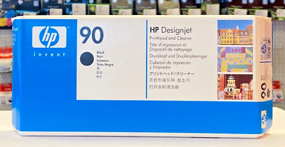 Original HP Printhead + Cleaner Nr. 90 Black C5054A f. Designjet 4000 4500 2019