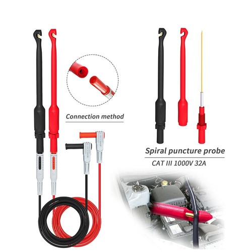 Automotive Power Probe Test-Leads Wire Insulation Piercing-Clip Wiring Test Kit - Picture 8 of 9