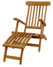 Teak Deckchair verstellbar Kernholz 2942 hochwertig stabil und klappbar  