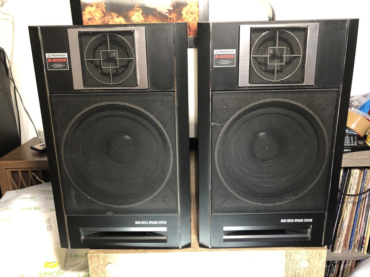 Vintage Pioneer S-500X 90 W Speakers Black Japan | eBay