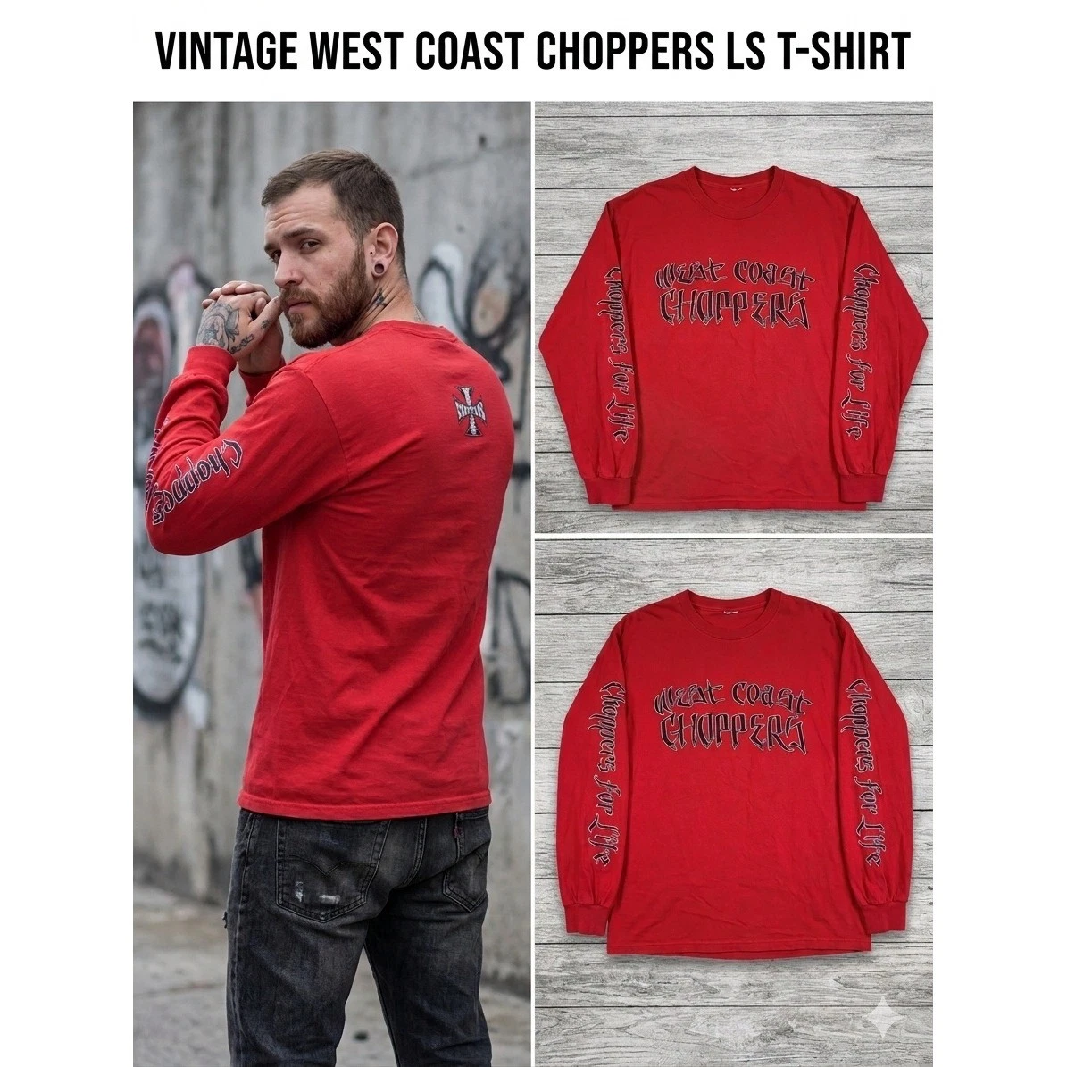 Las mejores ofertas en West Coast Choppers Camisetas de manga
