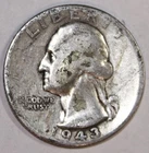 1943-D Washington Quarter - Very Good/Fine - #2943EA