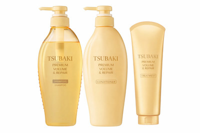 Tsubaki Premium Volume & Repair Hair Care Set   Shampoo Conditioner & Treatment