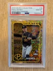 Paul Skenes 2024 Topps Gilded #36 Gold Mini Diamond Refractor /50 RC PSA10