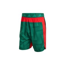 adidas Tech Intensity Aop Shorts Mens Green Casual Athletic Bottoms SB1158-KE240