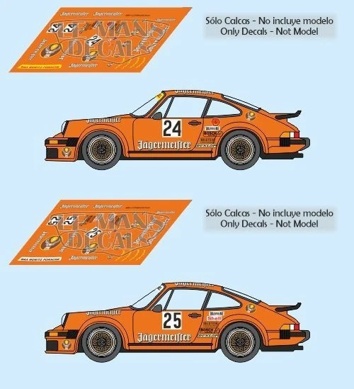 Décal Porsche 934 Nurburgring 1976 24 25 1:32 1:43 1:24 1:18 décalcomanie - Photo 1/1